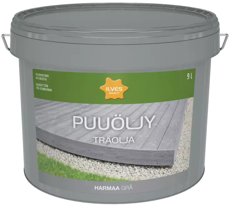 Ilves Puuöljy V harmaa 9L - Puuöljyt ja puunsuoja-aineet - 0007279 - 1