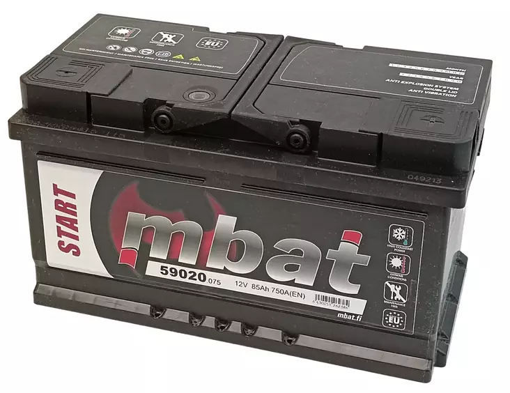 Käynnistysakku/85Ah/750A 310x175x175/B3/- + - Käynnistysakut - 0014209 - 1