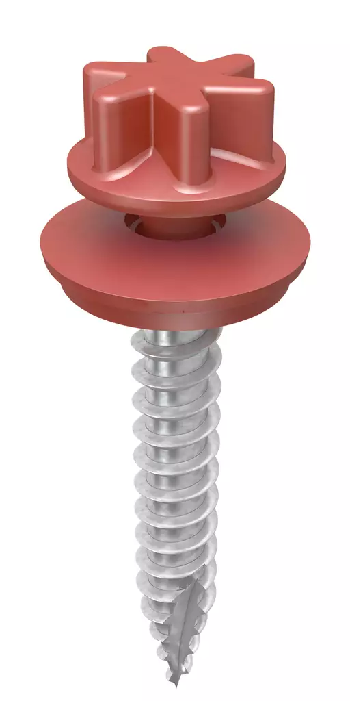 Kingi kattoturvaruuvi 7,0 x 50, RR29 - Punainen, 75kpl - Kateruuvit - 0018449 - 1