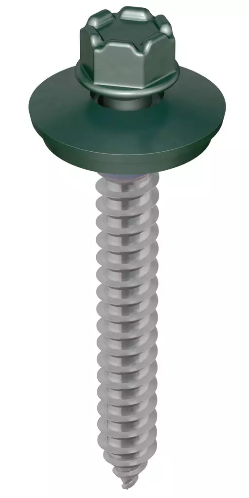 Kingi vaihtoruuvi 6,3 x 50, RR11 - Havunvihreä, 100kpl - Kateruuvit - 0018809 - 1