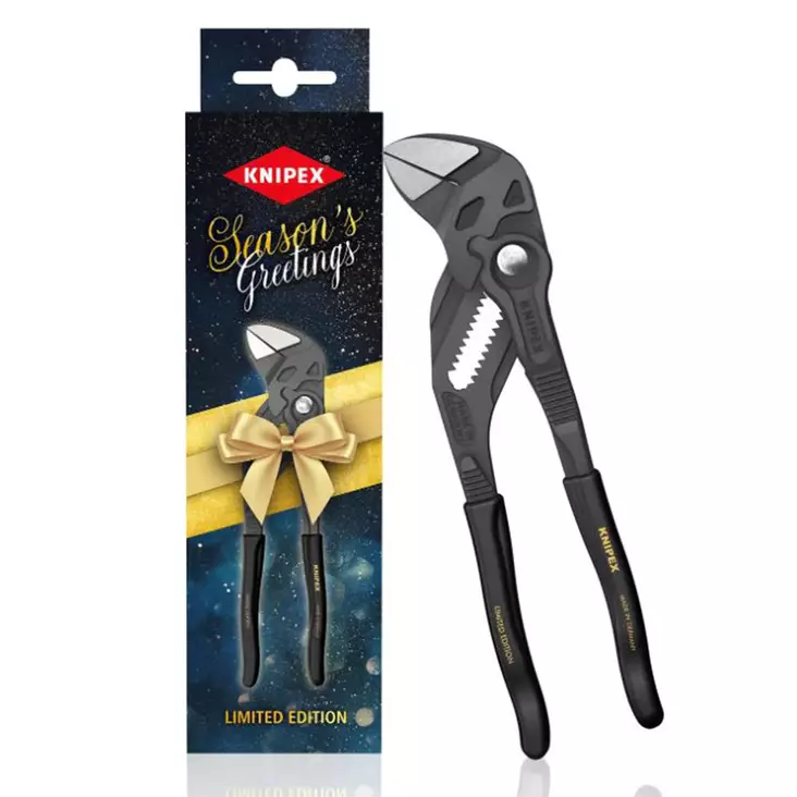 Knipex Pihtijakoavain 180mm, sileät leuat, 0-40mm avautuma musta - Putki- ja siirtoleukapihdit - 0020849 - 1