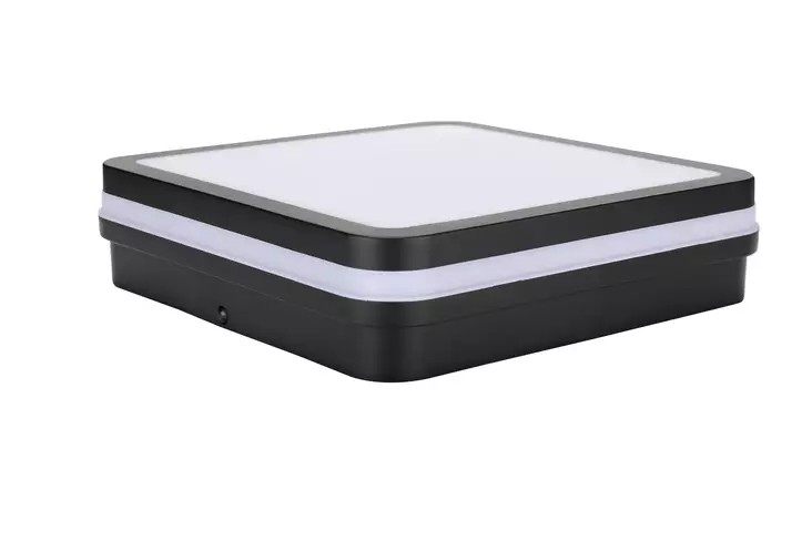 Led Energie Seinä-/kattovalaisin IP44 1550LM 18W 4000K antrasiitin harmaa, neliö 220mm - Kylpyhuone- ja saunavalaisimet - 0004139 - 1