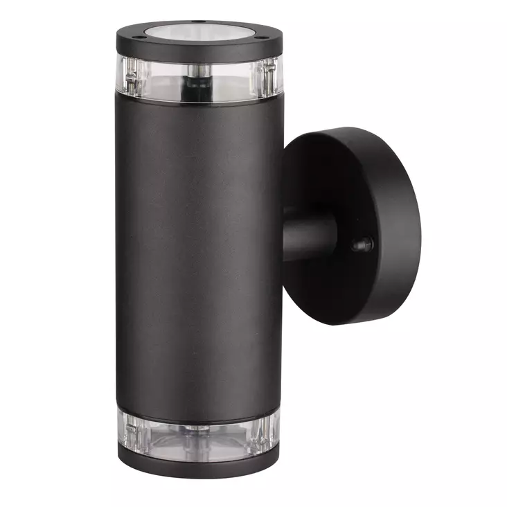 Led Energie Seinävalaisin BONN 2xGU10 ylös&alas, musta - Ulkovalaisimet - 0004219 - 1