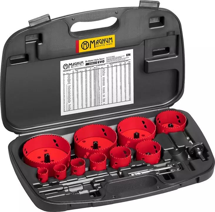 Magnum Reikäsahasarja 14-os. 25-114mm CobaltEVO - Reikä- ja kuppiteräsarjat - 0021329 - 1