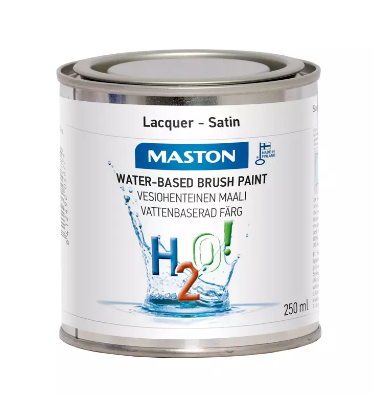 Maston lakka H2O! puolikiiltävä 250ml - Sisämaalit - 0000239 - 1