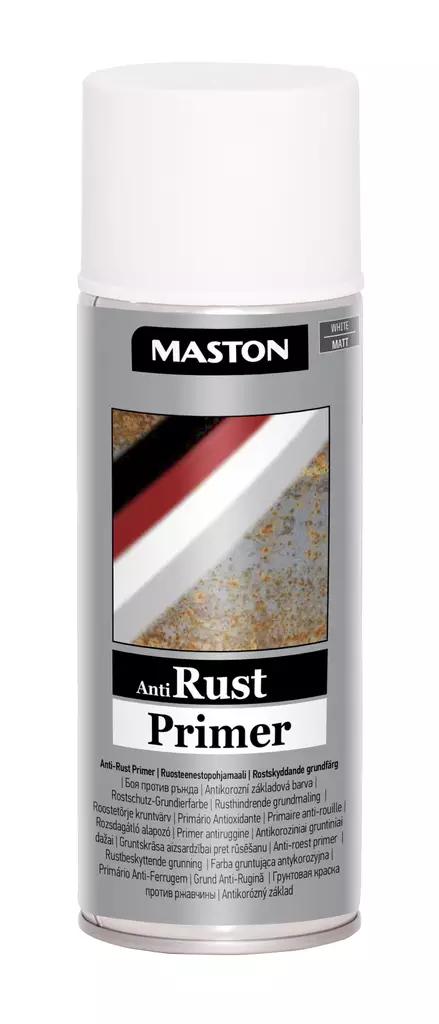 Maston spraymaali Anti Rust-primer valkoinen 400ml - Pohjamaalit spray - 0000179 - 1