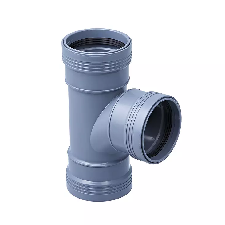 Muhvihaarayhde T-haara 75mm pyöristetty - 75mm viemäriosat - 0015009 - 3