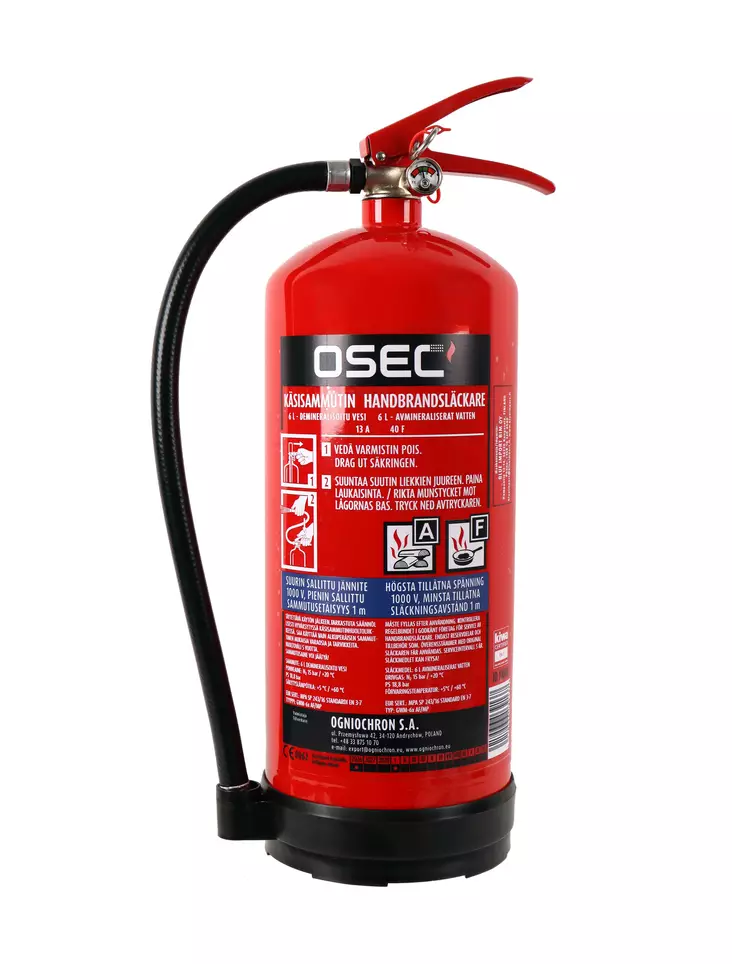 Osec Rasvapalosammutin 6L, 13A 40F - Sammuttimet - 0021299 - 1