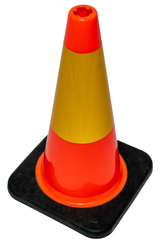 Pehmeä PVC kartio 45cm - Kartiot ja tolpat - 0015149 - 1