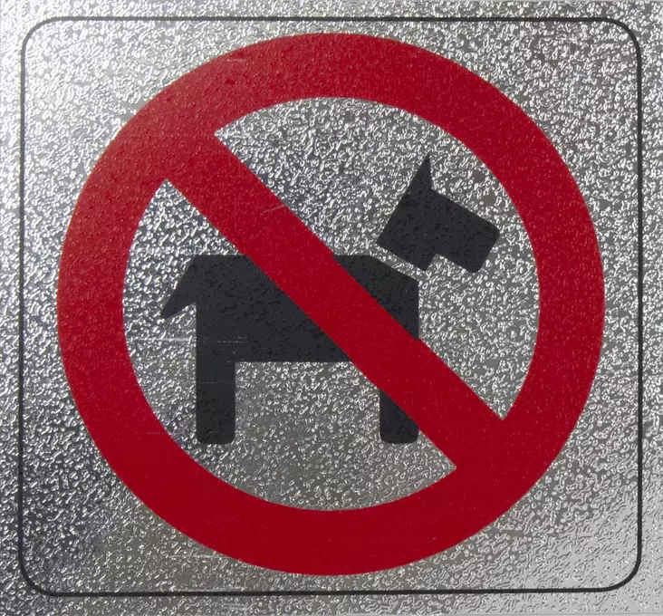 Pisla kuvatarra ei koiria - Muut kyltit - 0002539 - 1