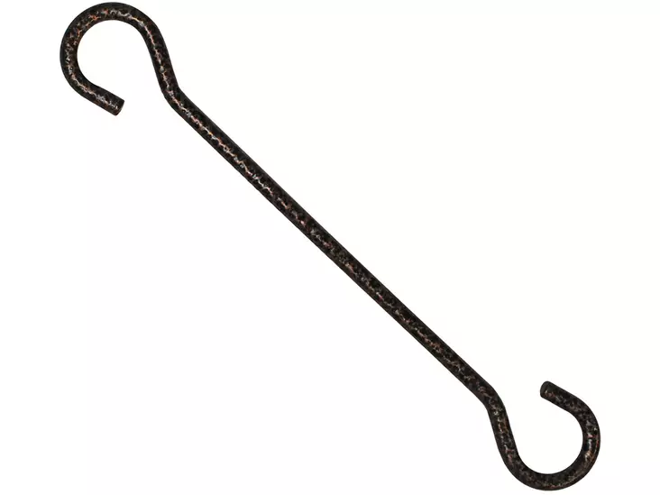 Pisla ripustuskoukku 20cm teräs antiikkipronssi - Katto- ja kulmakoukut - 0002189 - 1