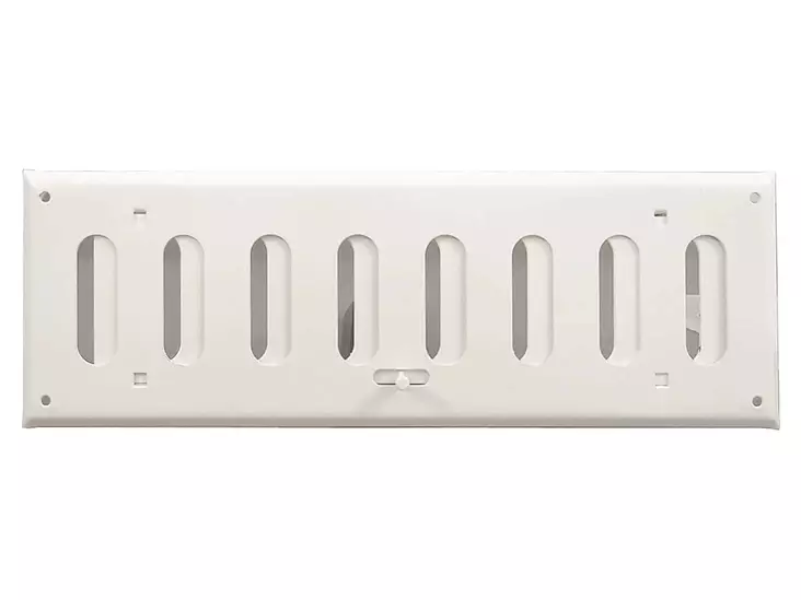 Pisla säle 100x300mm säädettävä valkoinen - Säle- ja korvausilmaventtiilit - 0002389 - 1