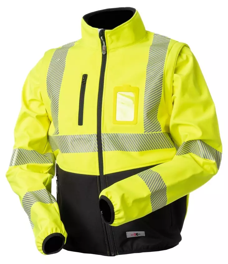 Priha Huomiovärinen softshell työtakki keltainen Lk.2 S - Työtakit ja paidat - 0016629 - 1
