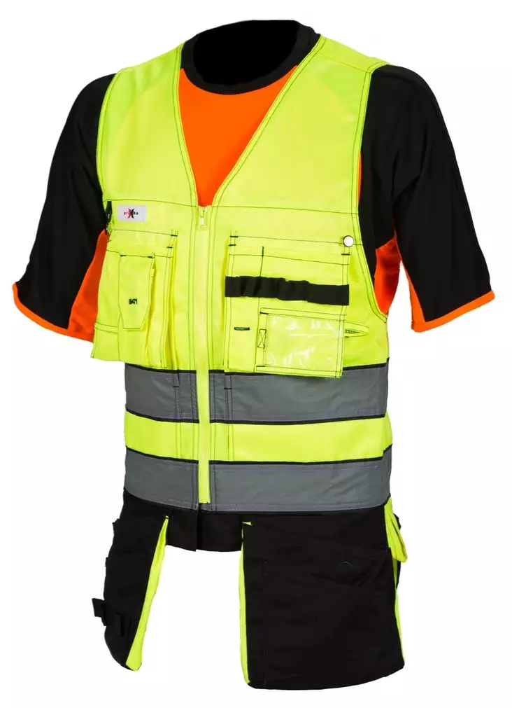 Priha riipputaskuliivi kelta/musta EN 20471 Lk.1 48 - Työtakit ja paidat - 0014569 - 1