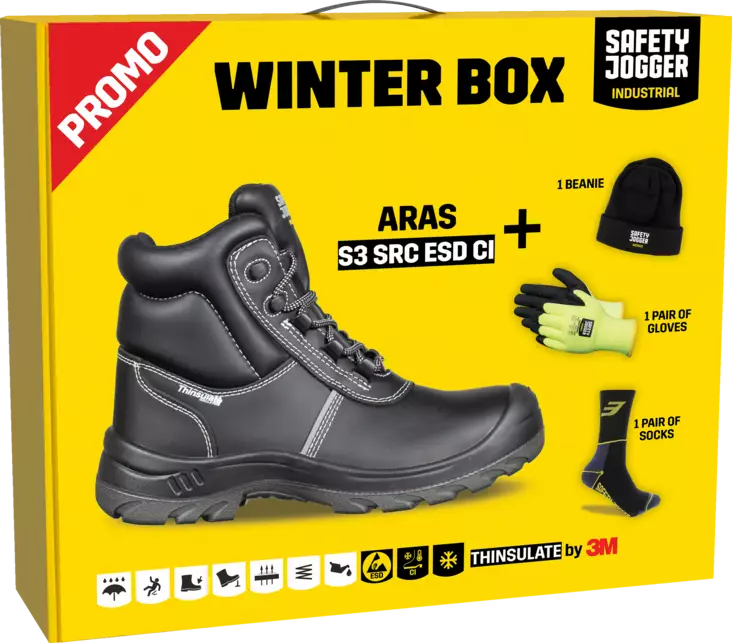 Safety Jogger Aras S3 Turvanilkkuri Winterbox 42 - Työkengät ja sukat - 0017549 - 1