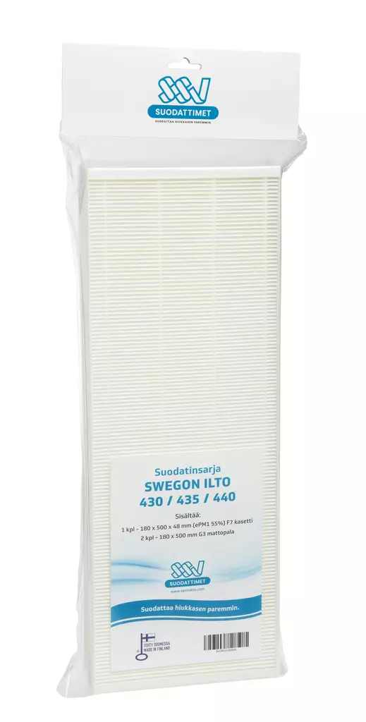 SSV Swegon Ilto 430 / 435 / 440 Ilmanvaihtokoneen suodatin - Ilmanvaihtokoneen suodattimet - 0002719 - 1