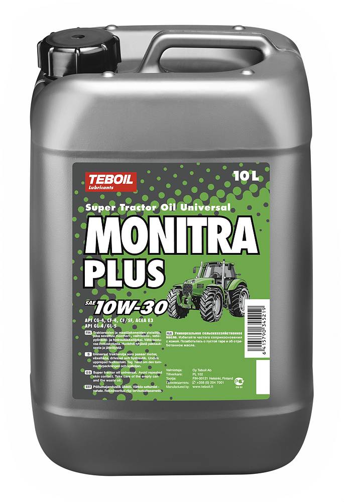 Teboil Monitra Plus 10w-30 10L - Moottoriöljyt - 0018009 - 1