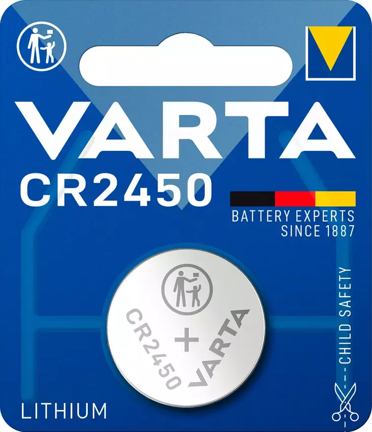 Varta nappiparisto CR2450 1kpl - Nappiparistot - 0012659 - 1