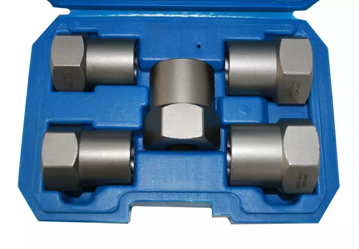 Vastakierrehylsysarja 5-os. 1/2" - Kierretyökalusarjat - 0020239 - 1