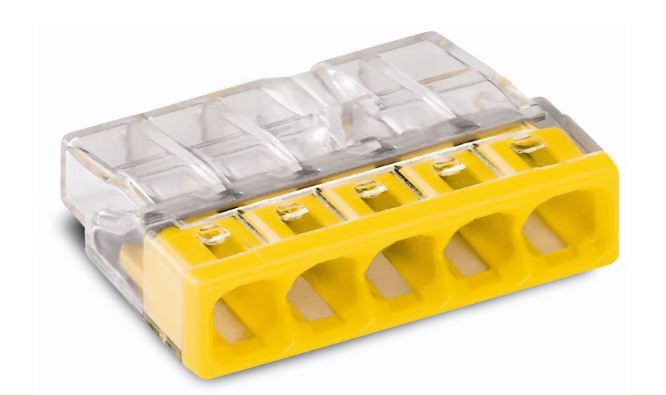 Wago rasialiitin 5-Nap 0.5-2.5mm² KEL 20kpl - Liittimet ja tarvikkeet - 0009999 - 1