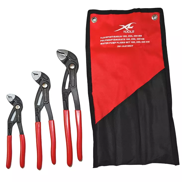 XL-Tools Siirtoleukapihtisarja 3-os. - Putki- ja siirtoleukapihdit - 0020869 - 1